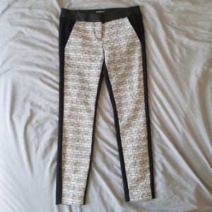 Express Columnist Black and White Ankle Pant